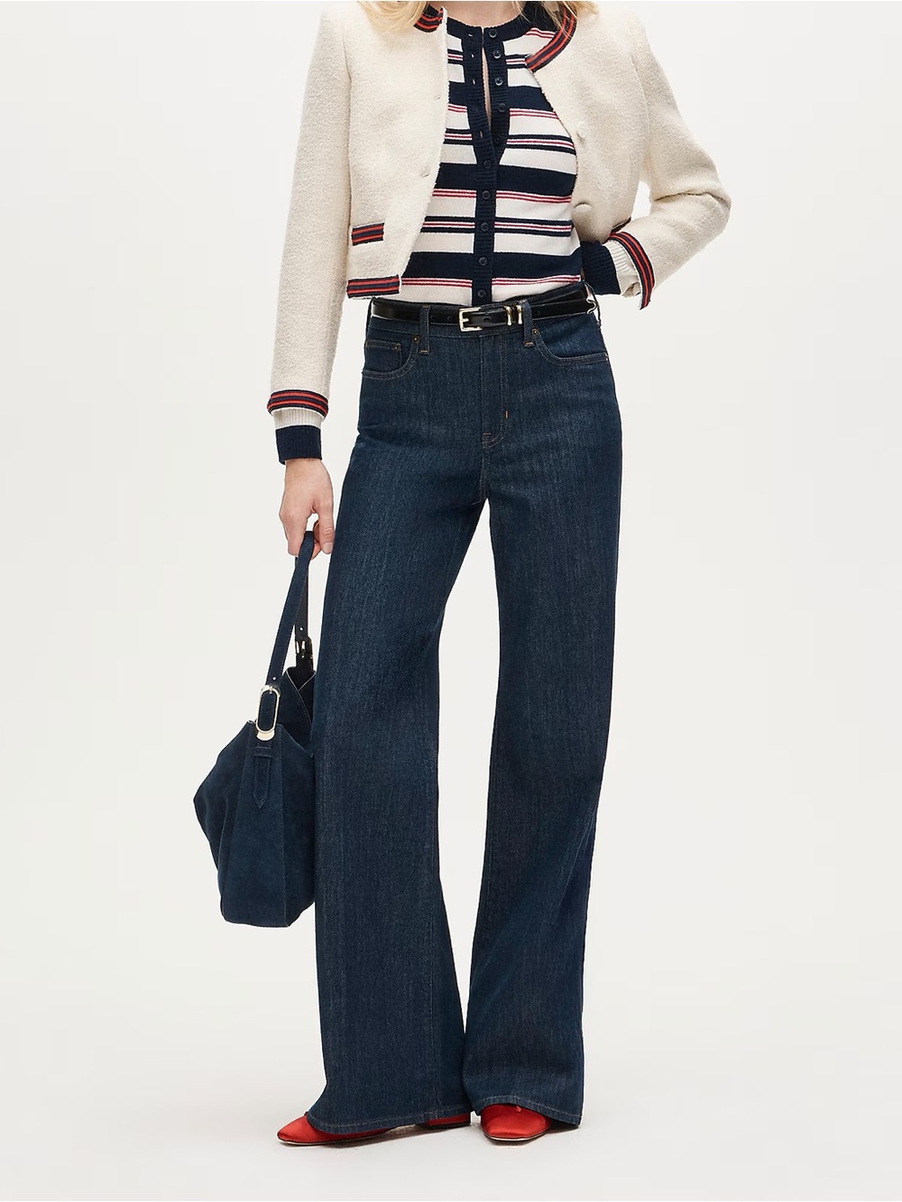 NWT J. CREW Denim Trouser High Rise Semi Stretch 29T 8353